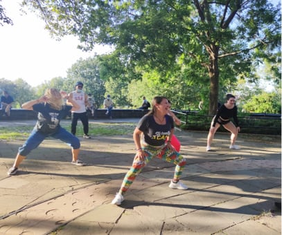 alexa dancing with people